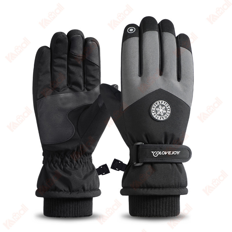 black winter cycling gloves for couple